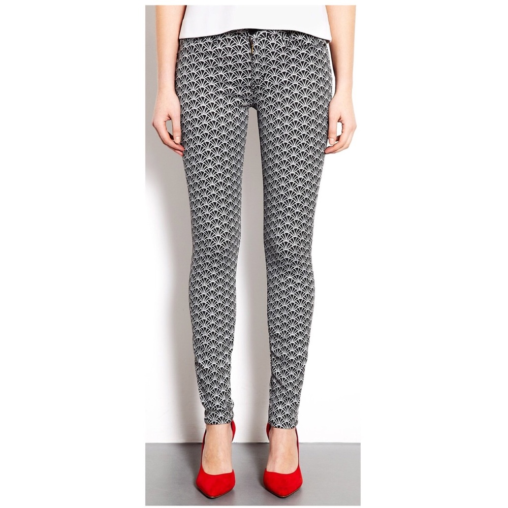 Hudson Jeans Diamond Art Deco Nico Skinny Jeans